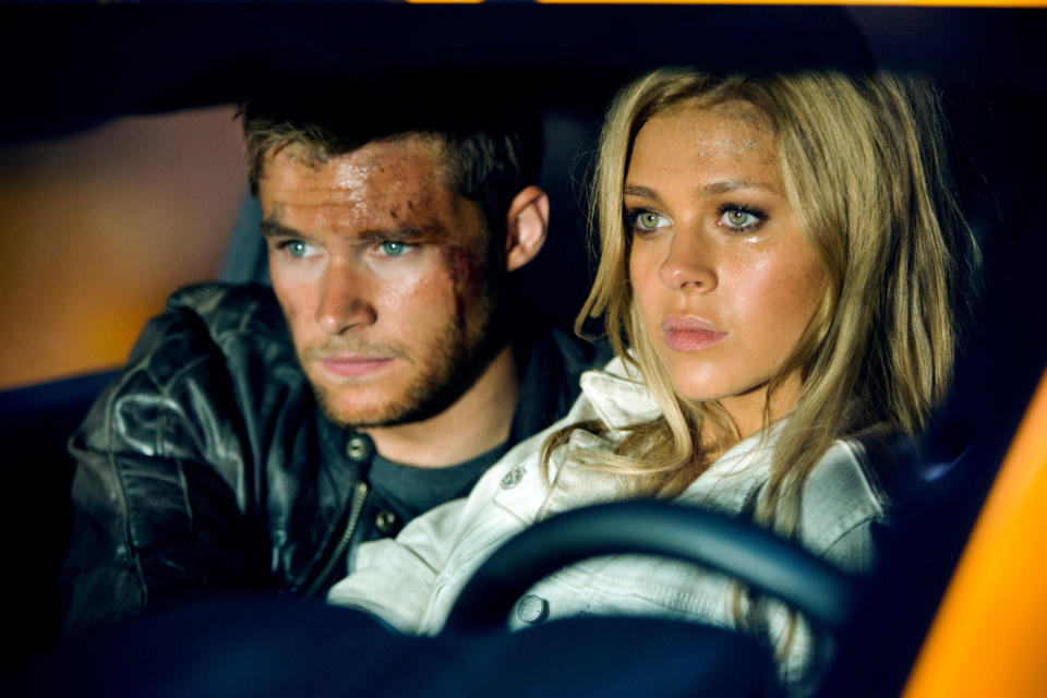 Jack Reynor and Nicola Petzl in Transformers: Age of Extinction (Credit: Paramount)