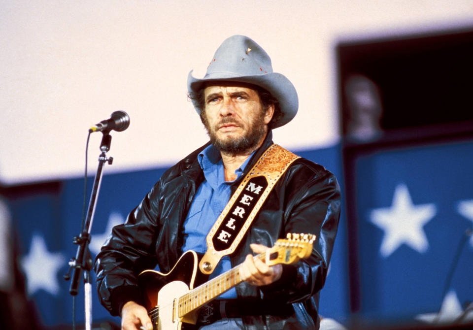 Merle Haggard was a pioneer of outlaw country and Bakersfield sound, and was often called “the Poet of the Common Man.” He died of double pneumonia on his 79th birthday, on April 6. (Photo: Redferns)