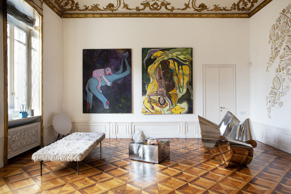 Patrizia Sandretto Re Rebaudengo living room