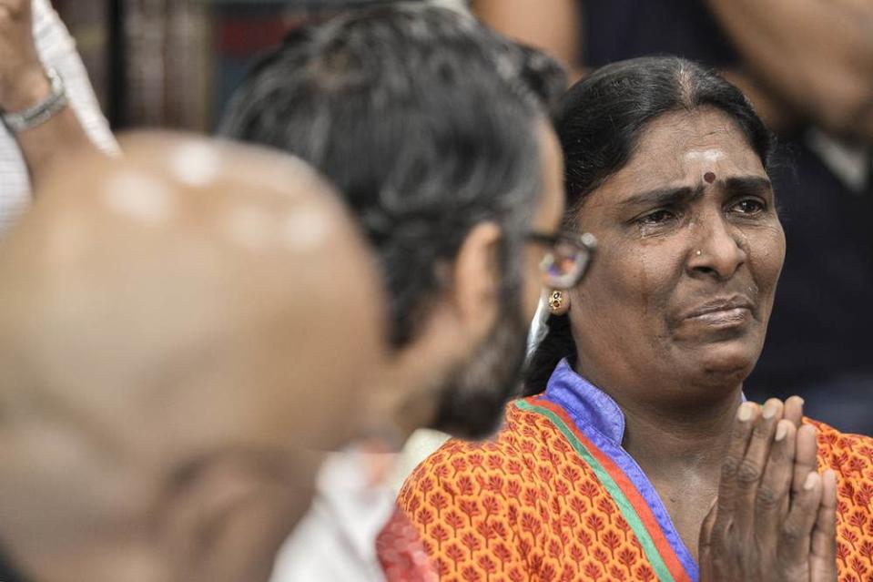 Mother of Nagaenthran K. Dharmalingam, Panchalai Supermaniam, speaks during a press conference in Petaling Jaya July 23, 2019. &#x002015; Picture by Miera Zulyana
