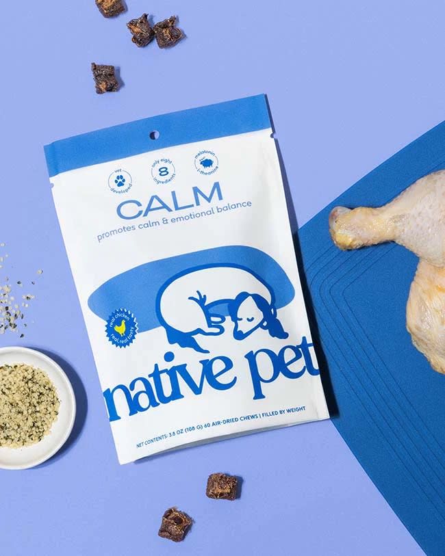 Native Pet’s calming digestible chews for dogs.