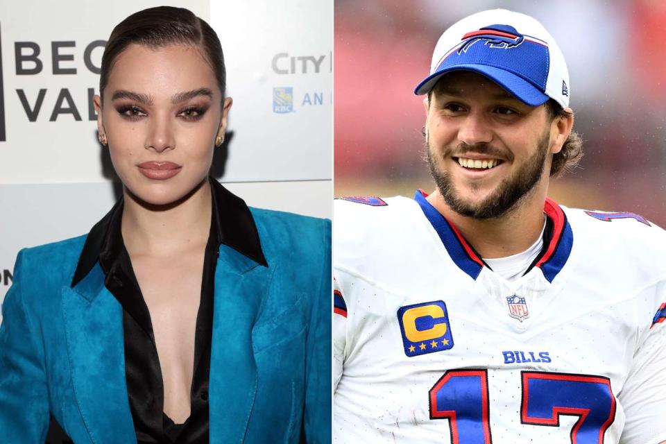 <p>Manny Carabel/WireImage; G Fiume/Getty</p> Hailee Steinfeld and Josh Allen