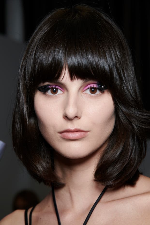 Purple Lipstick Ruled The Versace Show At Milan Fashion Week