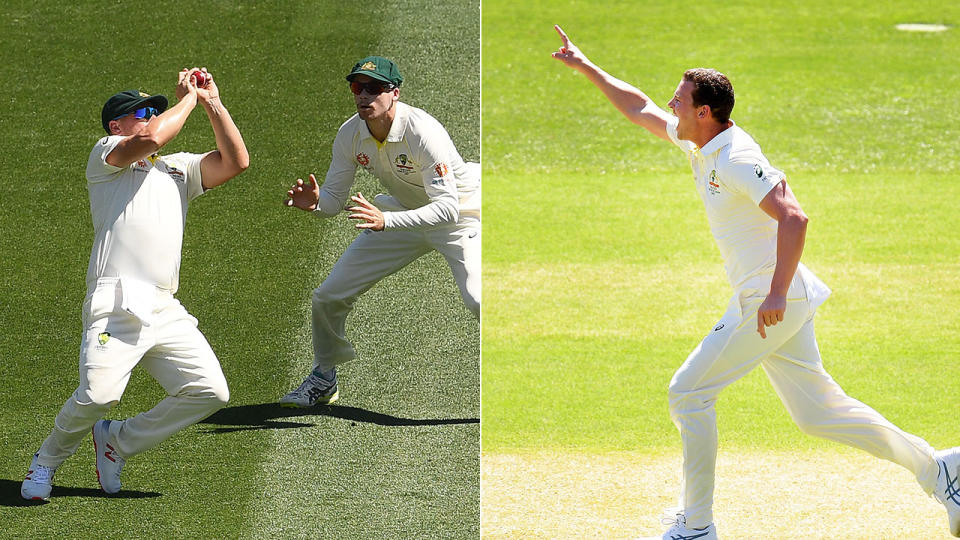 Hazlewood claimed the first wicket of the summer. Pic: Getty