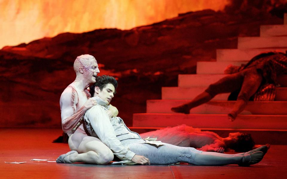 Frankenstein at the Royal Opera House, with Steven McRae as the Creature and Federico Bonelli as Victor Frankenstein (2016): choreography by Liam Scarlett - Elliott Franks/Elliott Franks