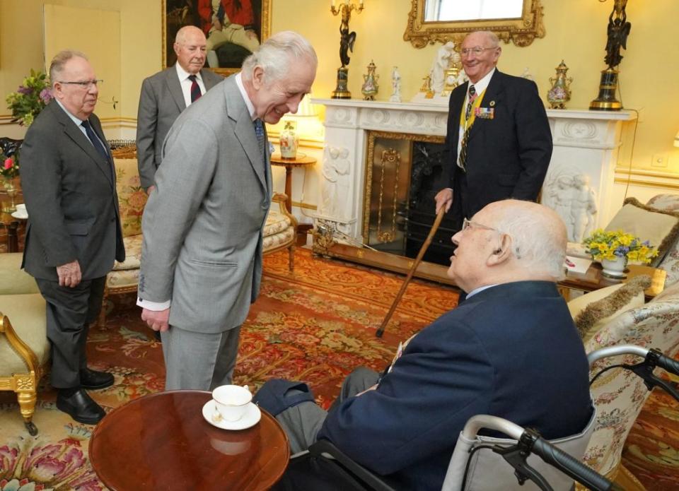 The monarch, 75, appeared chipper as he arrived at Buckingham Palace after spending time at Windsor Castle in recent days. via REUTERS