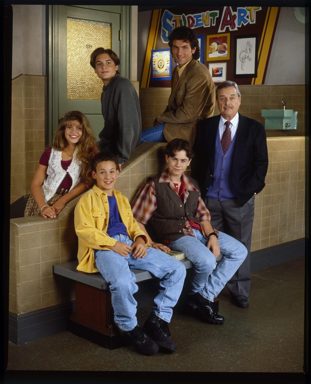 A photo of the cast of "Boy Meets World"