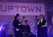 Malaysian singer Njwa performing on stage. (PHOTO: Singapore GP)