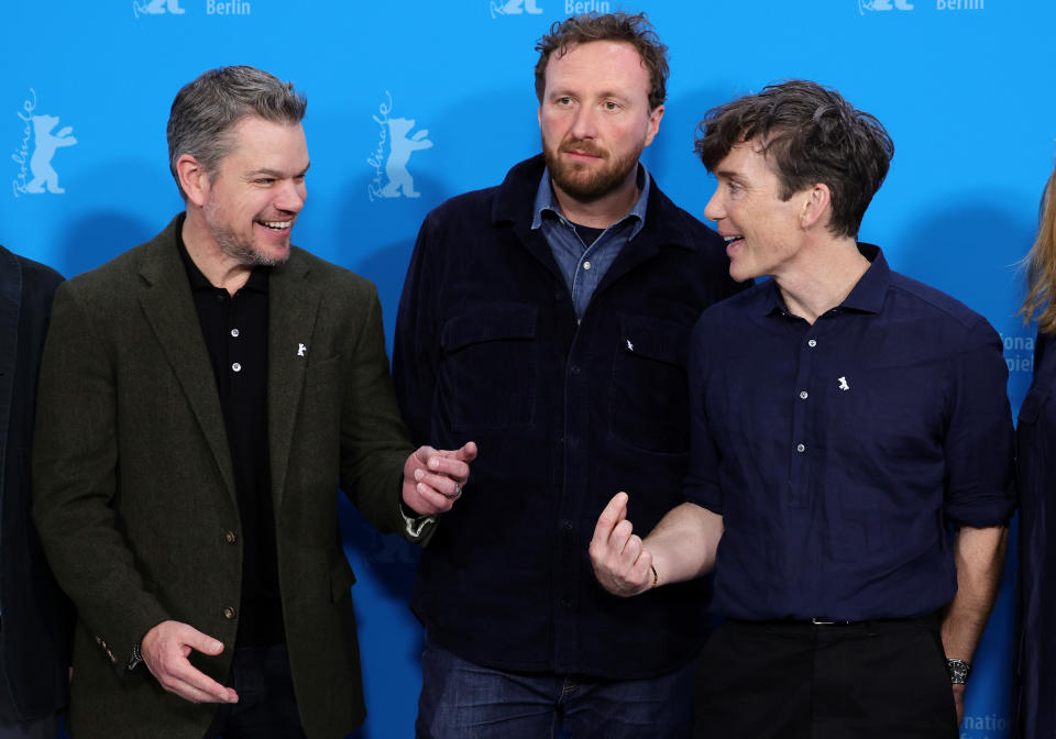 Matt Damon, Tim Mielants and Cillian Murphy at the ‘Small Things Like These’ photocall Thursday