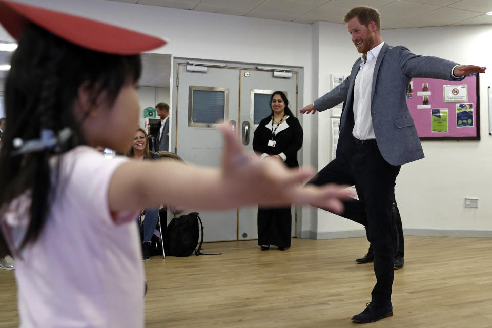 He showed off some moves and clearly looked to be having fun. [Photo: Getty]