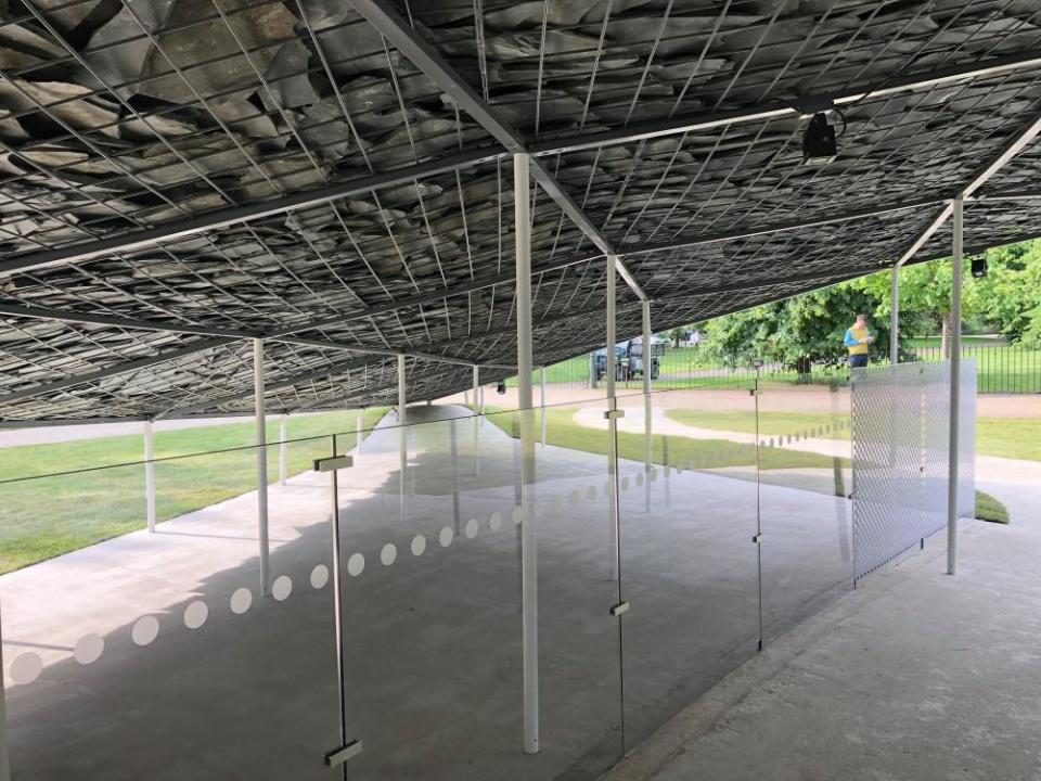 ‘Clumsy polycarbonate walls destroy the design’ … Serpentine Galleries’s summer Pavilion.