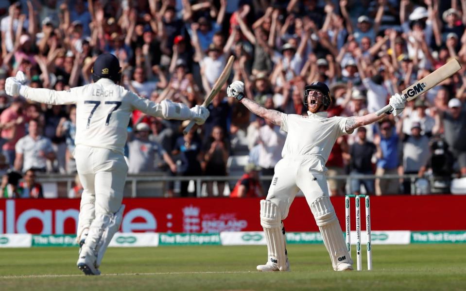 Headingley erupts as Ben Stokes hits the winning runs for England - Action Images via Reuters