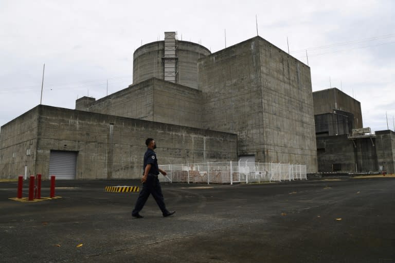 The mothballed Bataan nuclear power plant built near an earthquake fault line and volcanoes in the Philippines during Ferdinand Marcos's dictatorship could be revived if his son becomes president (AFP/Ted ALJIBE)