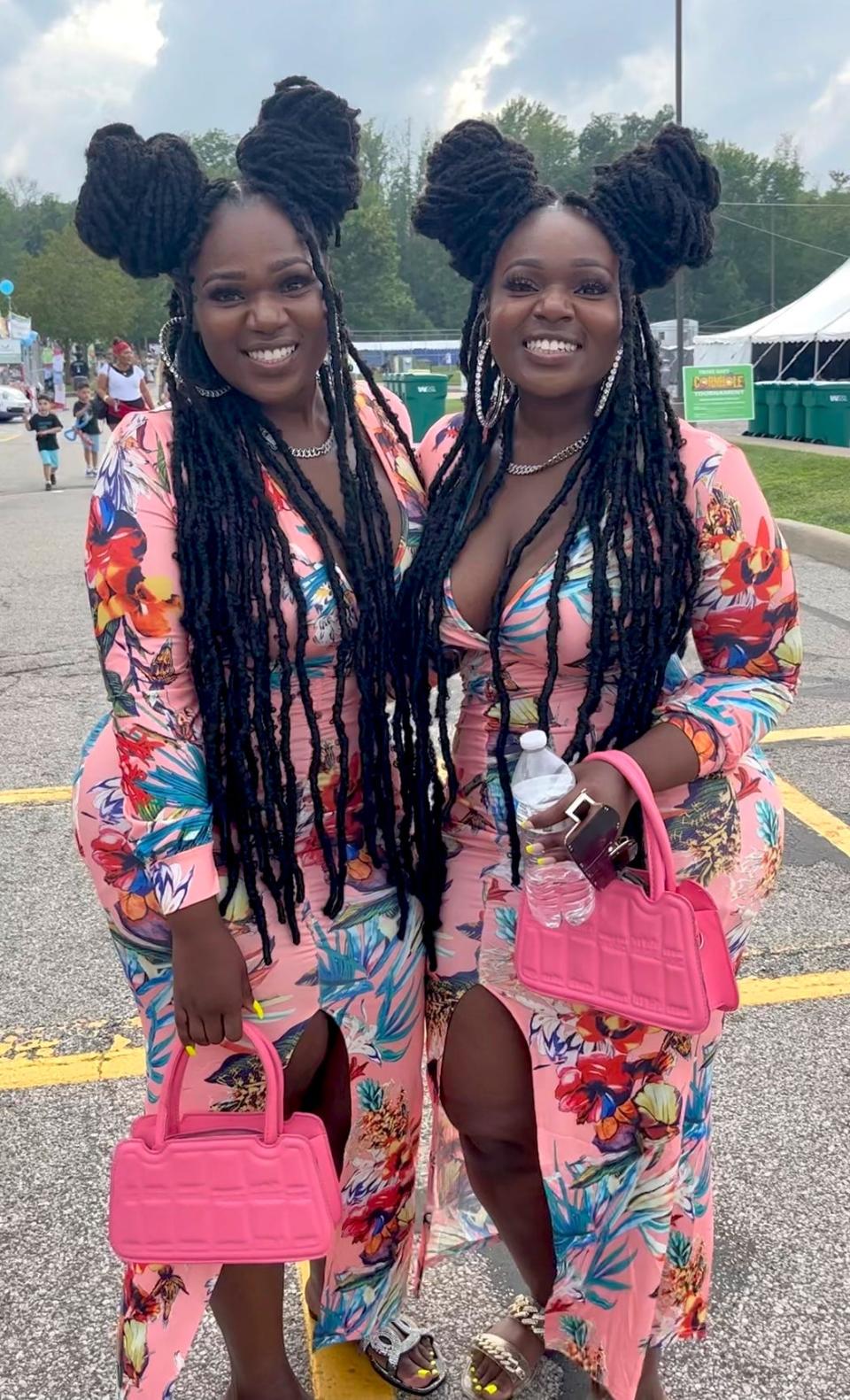 Brionne and Bria at the Twins Days Festival