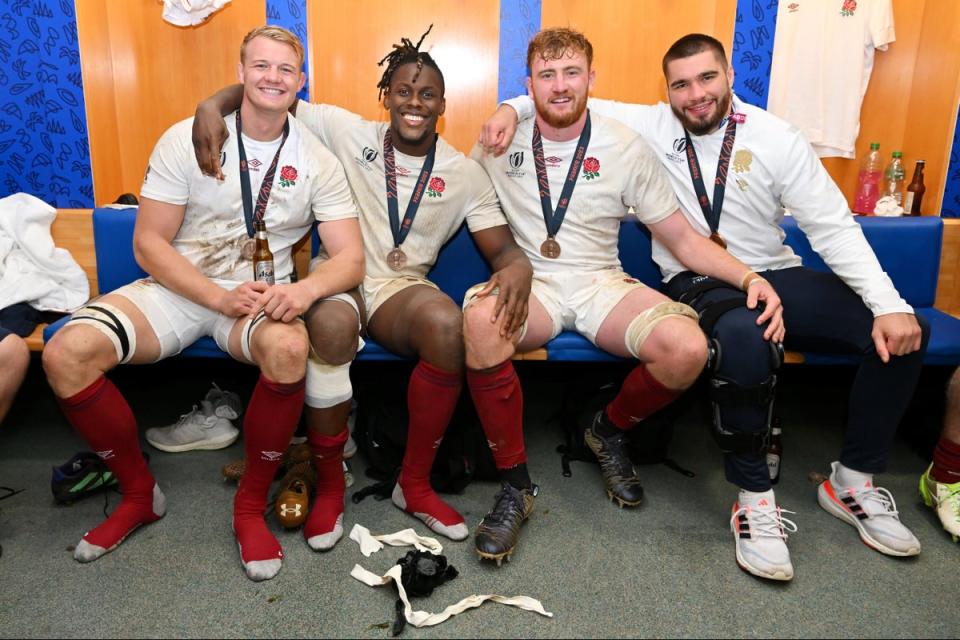 Dave Ribbans (left) will depart but England look reasonably well stocked at lock (Getty Images)