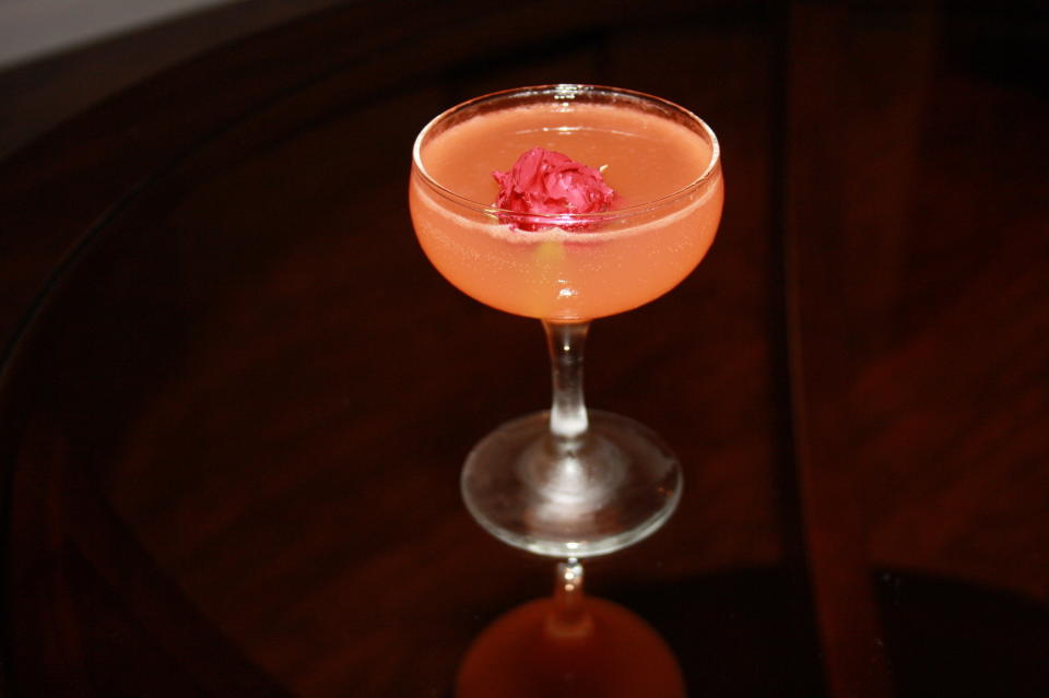 <strong>What you'll need:</strong><br />1 oz. Fords Gin<br />1 oz.&nbsp;lemon juice<br />75 oz. Aperol<br />.25&nbsp;Giffard's orgeat syrup<br /><br />"For a&nbsp;wedding&nbsp;cocktail, you want something refreshing, easy to drink and crowd pleasing. Gin is a spirit that is fitting&nbsp;for any season. The use of Ford's Gin gives beautiful notes of grapefruit and juniper and plays well with the bitter orange flavors of the aperol. I use orgeat as the sweetener to add flavor and mouth feel, along with fresh lemon juice. It is finished with champagne on top. Everything except the fresh lemon juice has shelf life so the only thing you need to prepare the day before or day of is the lemon juice." --&nbsp;<i>Bethany HamBar, manager at <a href="http://birdsandbeesla.com/" target="_blank">Birds &amp; Bees</a> in Los Angeles, California</i>