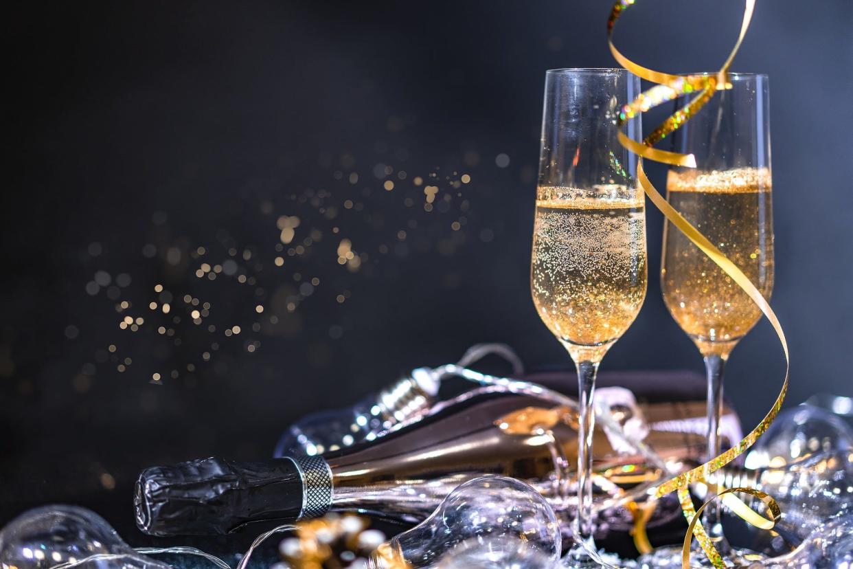 Champagne toasts will be flowing New Year's Eve.