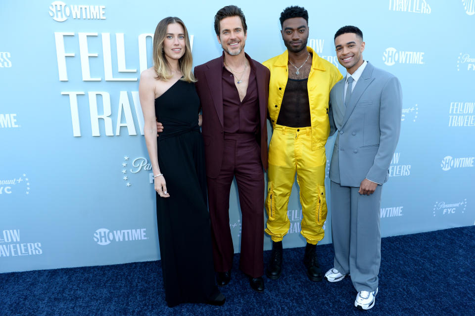 Allison Williams, Matt Bomer, Jelani Alladin and Noah Ricketts attends the FYC Red Carpet Event For Showtime's "Fellow Travelers"