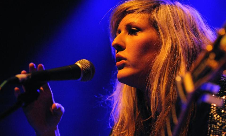 Ellie Goulding performing at the Shepherds Bush Empire