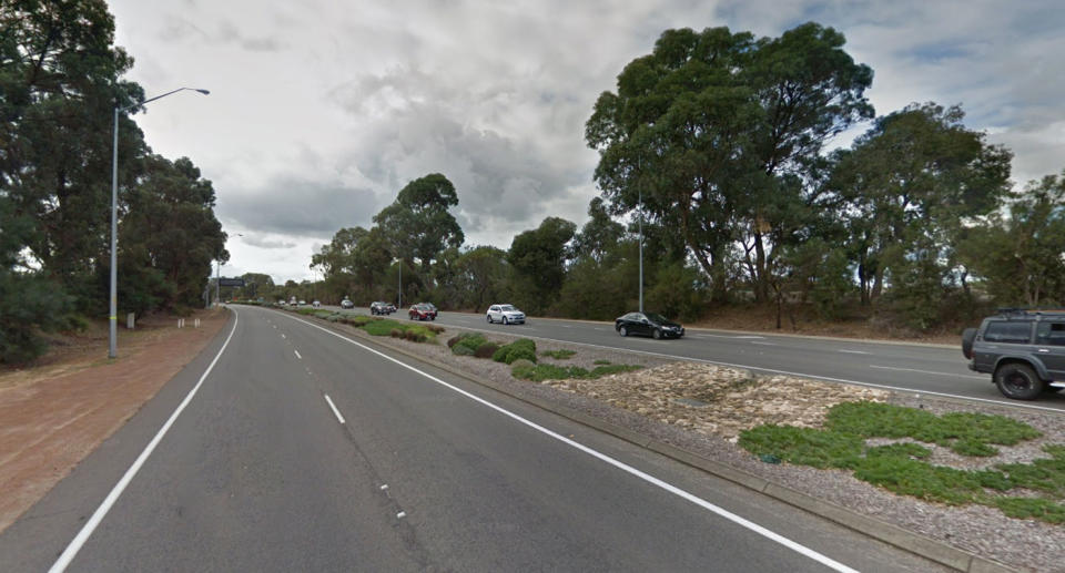 Mandurah Road, where the man was found unconscious on Christmas Day. Source: Google Maps (file pic)