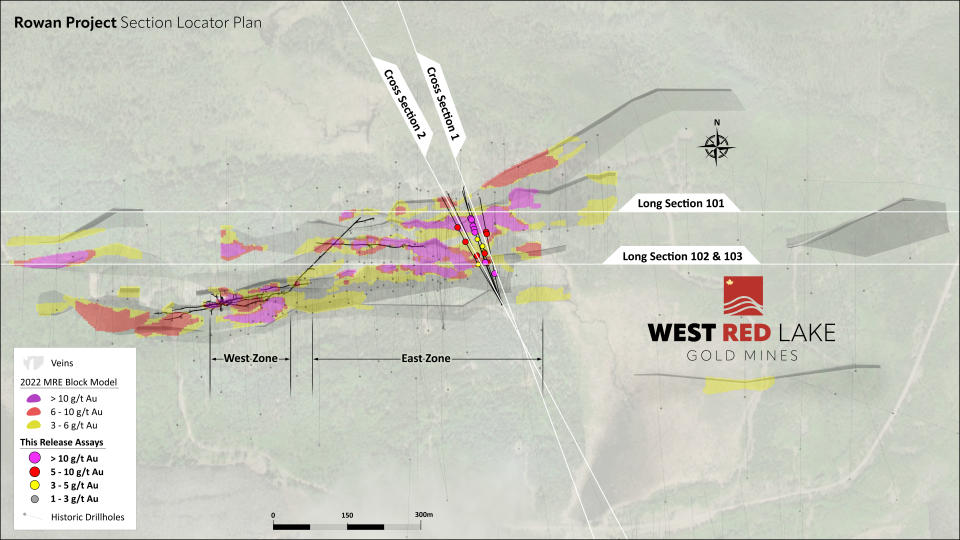 Figure 1.  Rowan Project Section Locator Plan West_Red_Lake_PlanMap