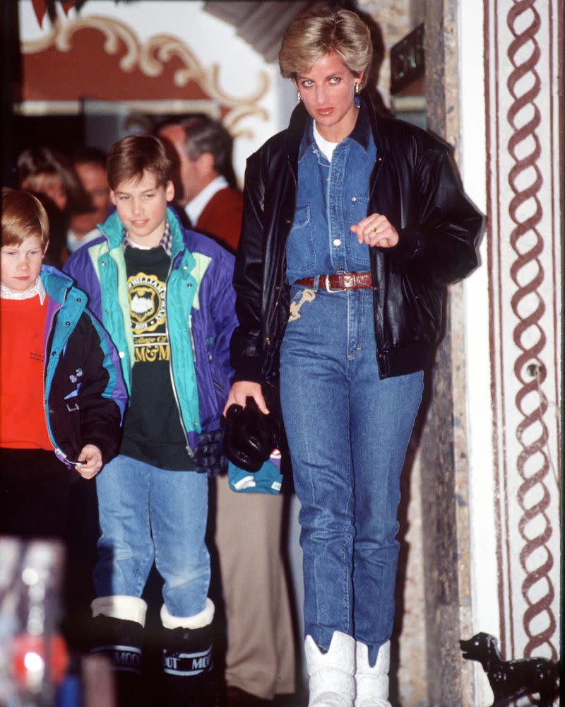 Her funky yet functional double denim winter look