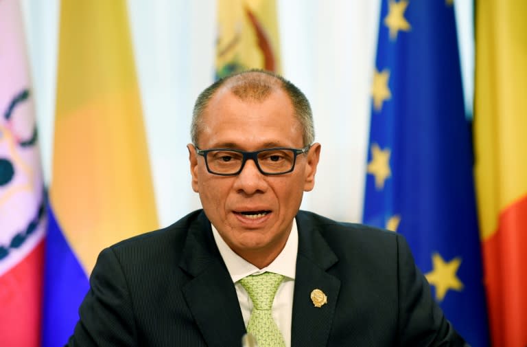 Ecuador's ex-vice president Jorge Glas was arrested when police stormed Mexico's embassy in Quito (JOHN THYS)
