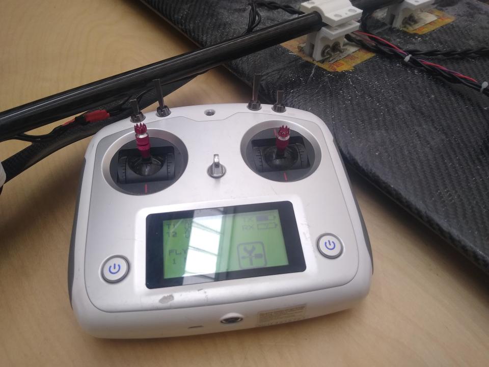 The controller in Wright's classroom at UWE, where students build drones. / Credit: Steve Wright