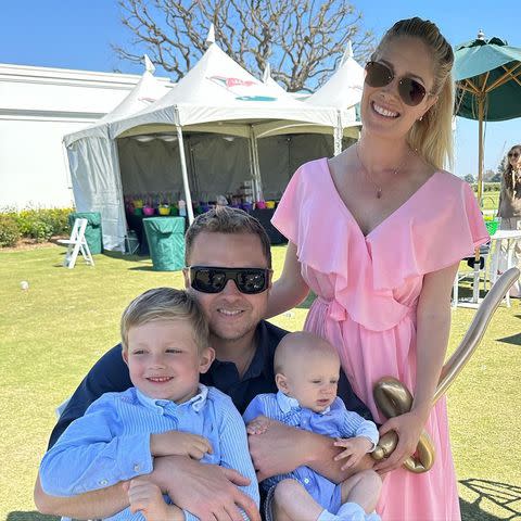 <p>Heidi Montag/Instagram</p> Heidi Montag Pratt and Spencer Pratt with sons Gunner and Ryker