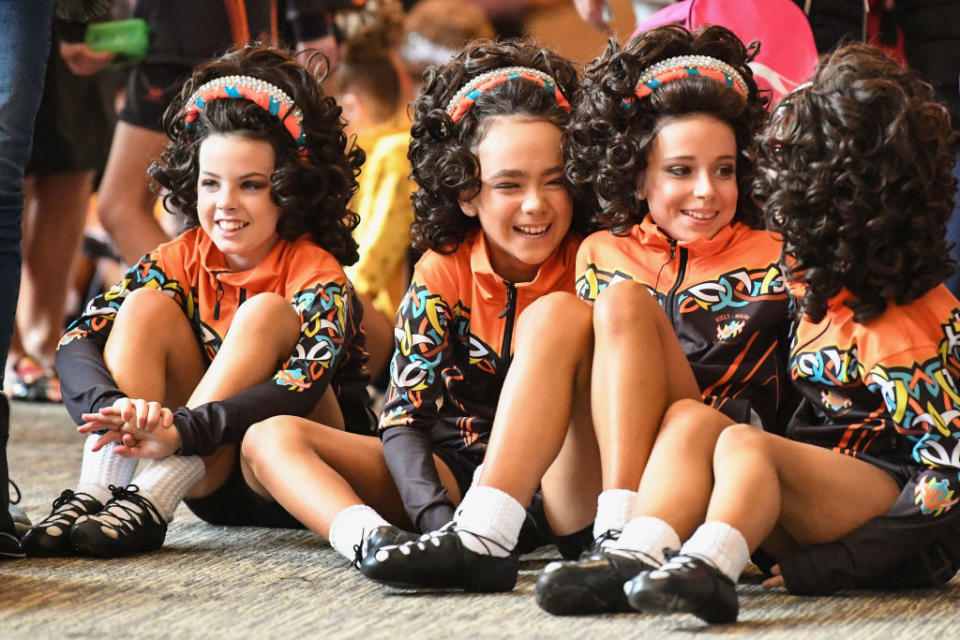 Competitors take part in the 2018 World Irish Dancing Championships