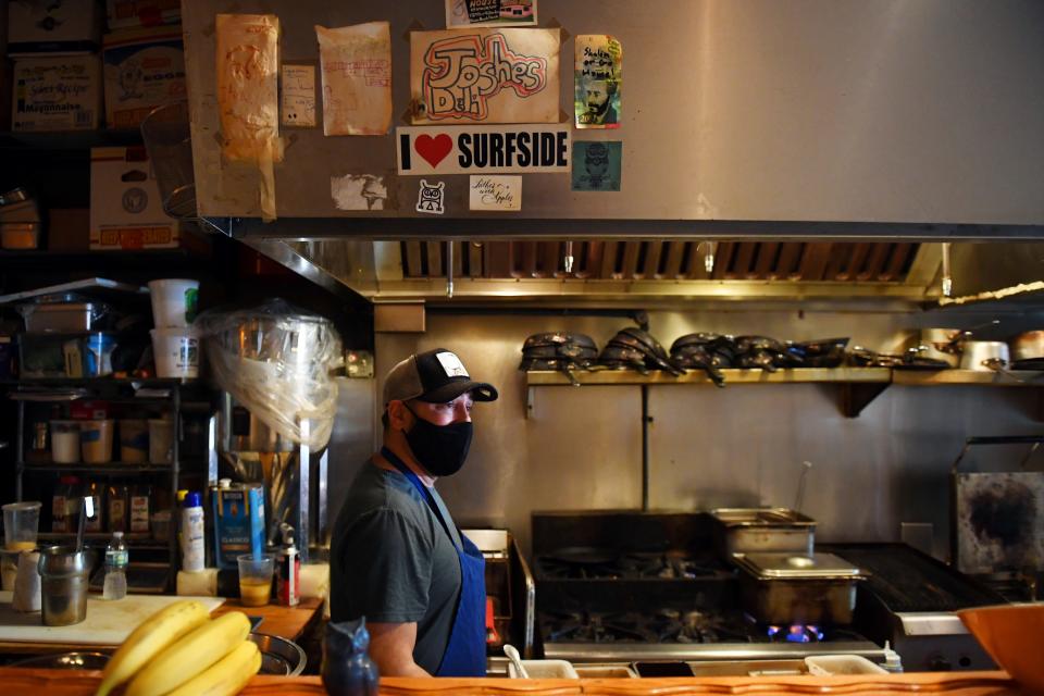 Joshua Marcus opened Josh's Deli in Surfside 12 years ago. Since the collapse of the Champlain Towers South condos, Marcus and his staff have made hundreds of sandwiches for the first responders working at the site.