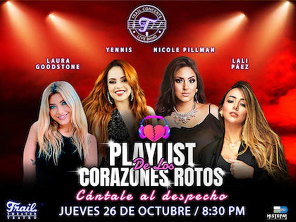 Selección de canciones 'Playlist de los corazones rotos’ en el Teatro Trail.