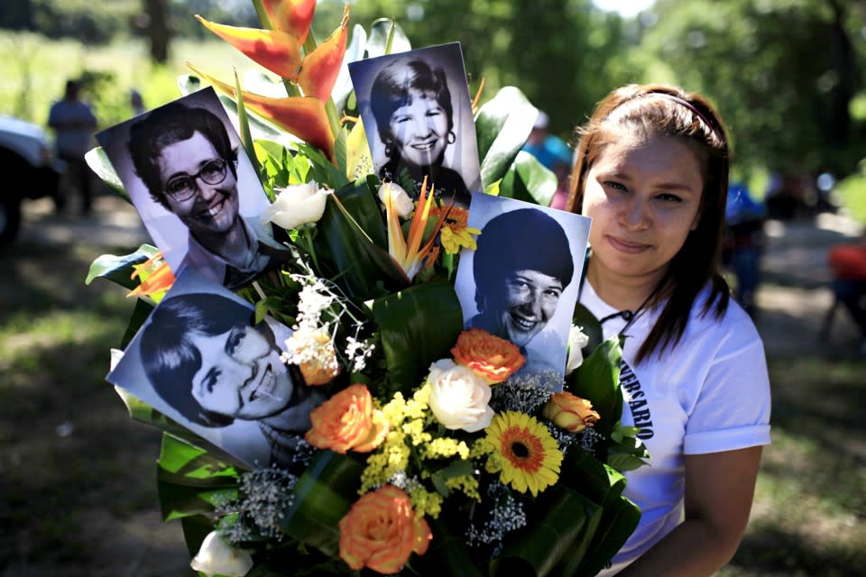 A memorial service to commemorate the 35th anniversary of the murders of the four American churchwomen in the town of Santiago Nonualco, El Salvador, in December 2015 (Jose Zabezas / Reuters)