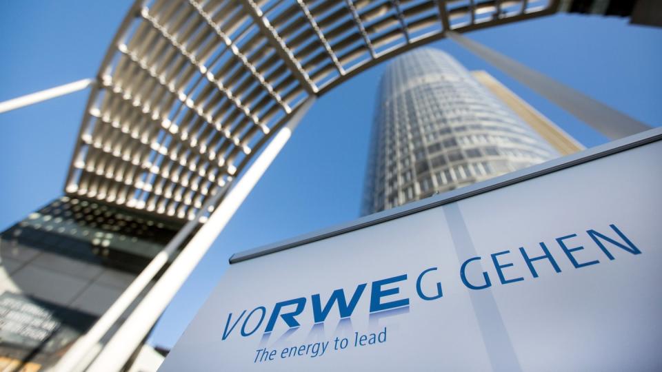 Der RWE Tower, die Zentrale des Energiekonzerns in Essen.