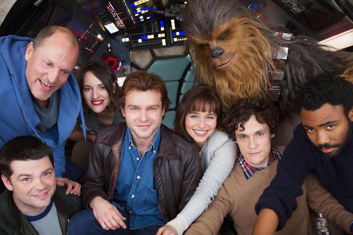 Fired… Phil Lord and Christopher Miller were taking Han Solo spin-off in a more comedic direction – Credit: Lucasfilm