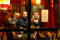 French presidential candidate Emmanuel Macron was criticized by some for a high-profile celebration at an expensive Paris bistrot after coming in first in the first round of France's presidential election on April 23, 2017