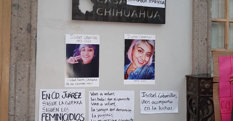 Portestas por el asesinato de Isabel Cabanillas