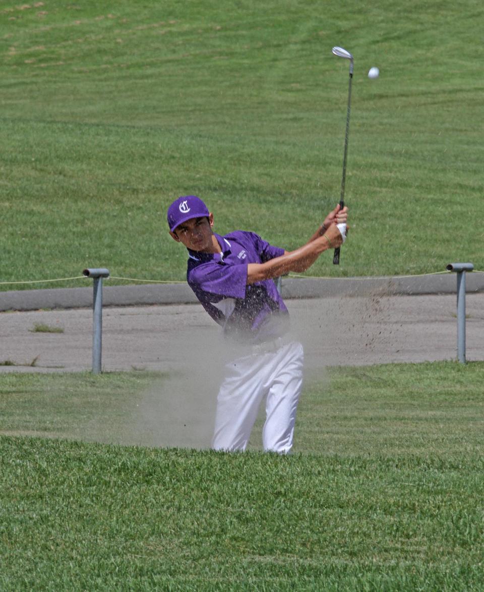 Patrick Welch, then of Classical, plays in the 2016 state high school Boys Golf Championships at Cranston Country Club.