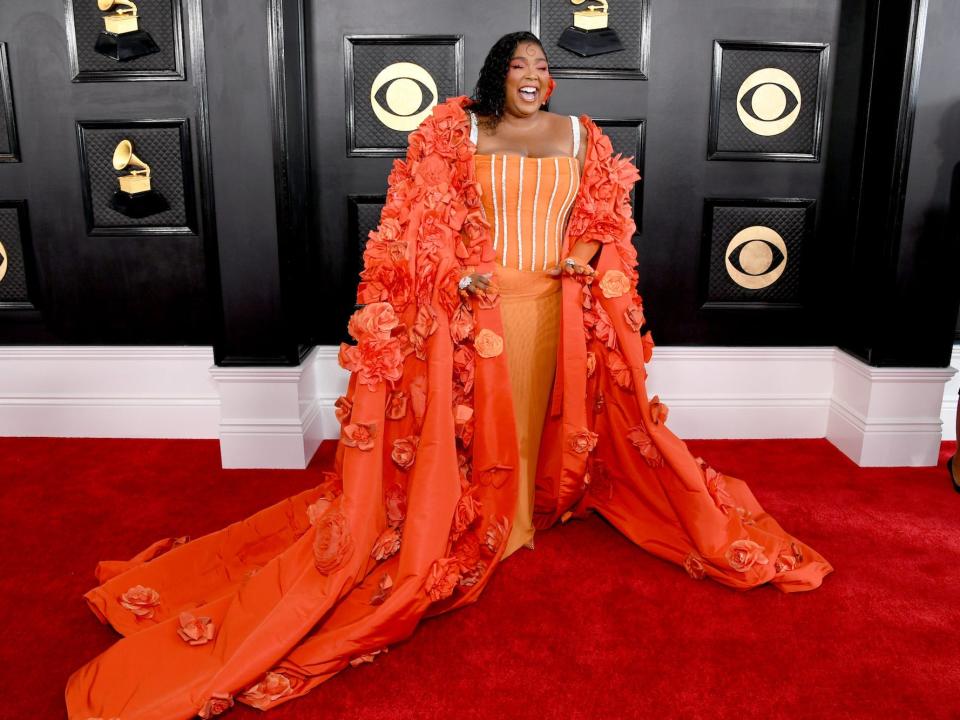 Lizzo attends the 2023 Grammy Awards.