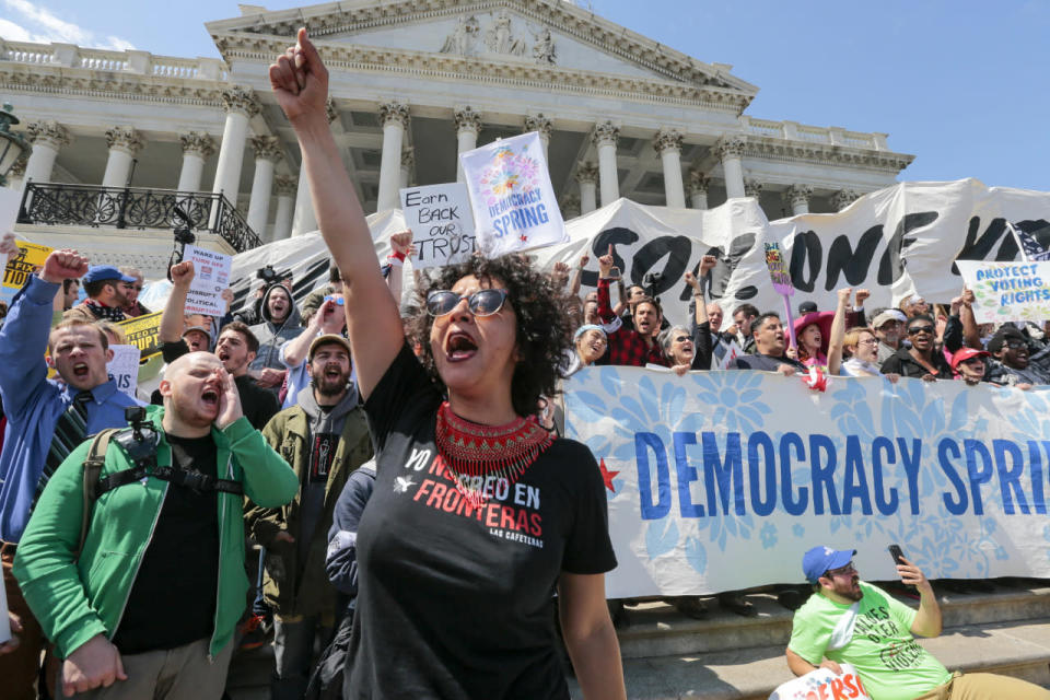 Leading a chant