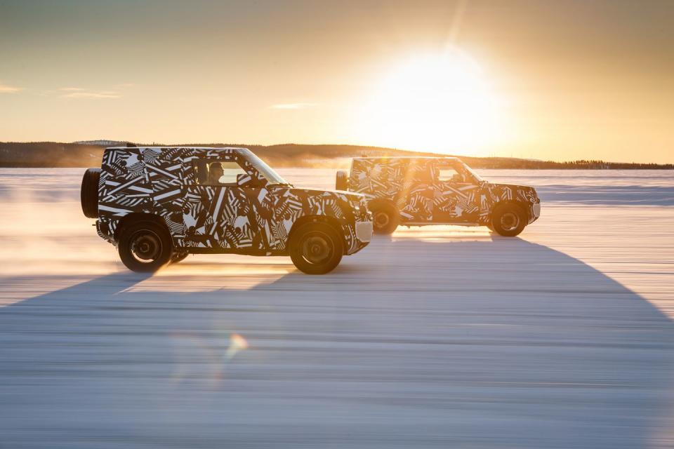 View Photos of the 2020 Land Rover Defender Prototype