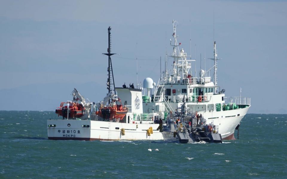 The South Korean man was reportedly a Ministry of Oceans and Fisheries employee who went missing while carrying out duties in waters off the western island of Yeonpyeong in the Yellow Sea - YONHAP/EPA-EFE/Shutterstock /Shutterstock