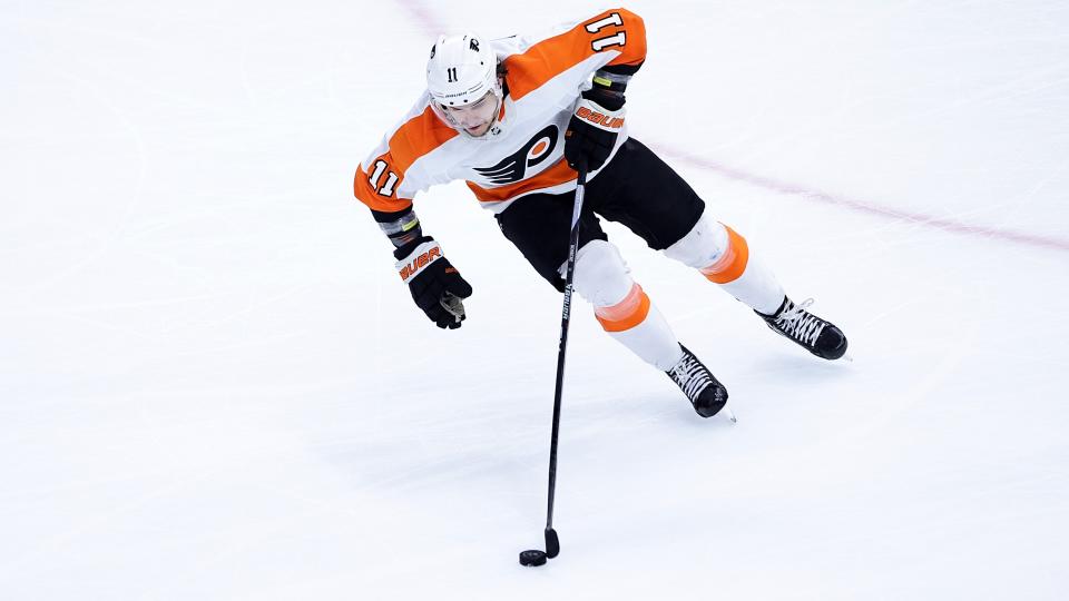 Travis Konecny could be a top-notch trade chip for the Flyers. (Stacy Revere/Getty Images)