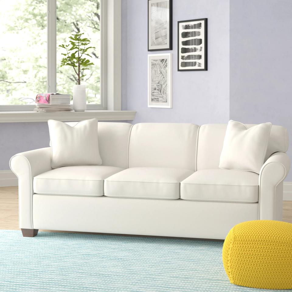 Cloud Couch dupe in white at wayfair