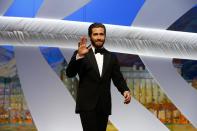 US actor and member of the jury for this year's Cannes Film Festival, Jake Gyllenhaal arrives on stage for the closing ceremony