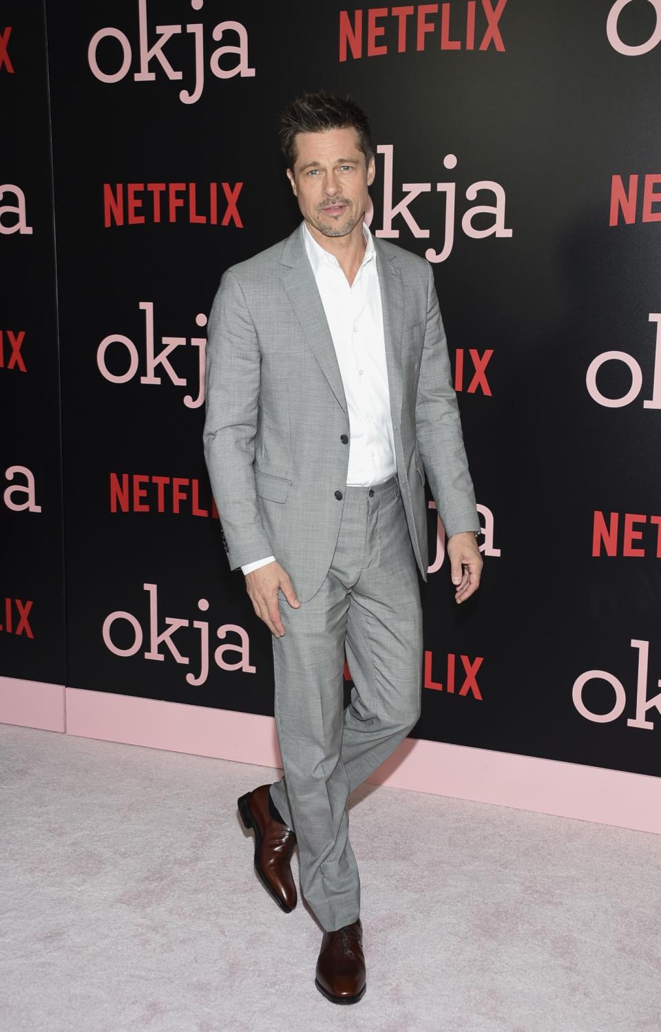 HIT: Brad Pitt at the Okja premiere