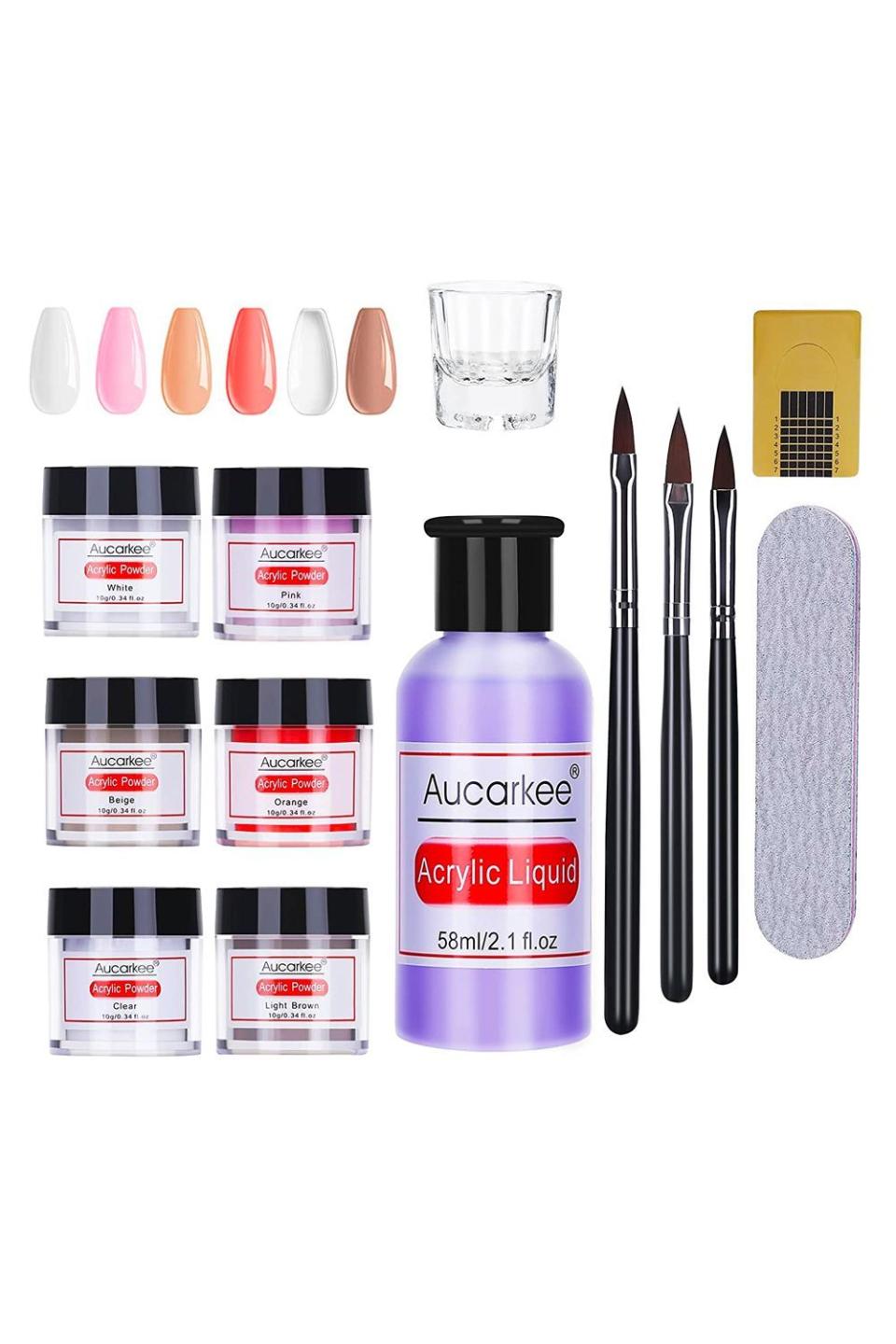 4) Aucarkee Acrylic Nail Kit