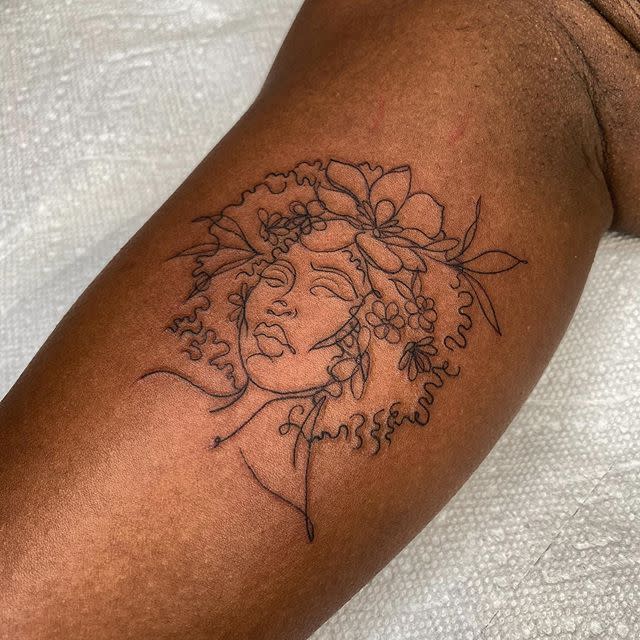 <p>What better tribute to yourself than a tattoo of yourself on your body? It may seem tacky in theory, but in practice, like with this custom piece humblebeetattoo made for one of her clients, it can be absolutely breathtaking. </p><p><a href="https://www.instagram.com/p/CDkUThglBQw/" rel="nofollow noopener" target="_blank" data-ylk="slk:See the original post on Instagram;elm:context_link;itc:0;sec:content-canvas" class="link ">See the original post on Instagram</a></p>