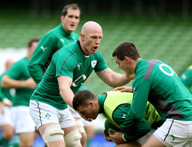 Paul O’Connell, left, and Johnny Sexton, right, are former Ireland team-mates