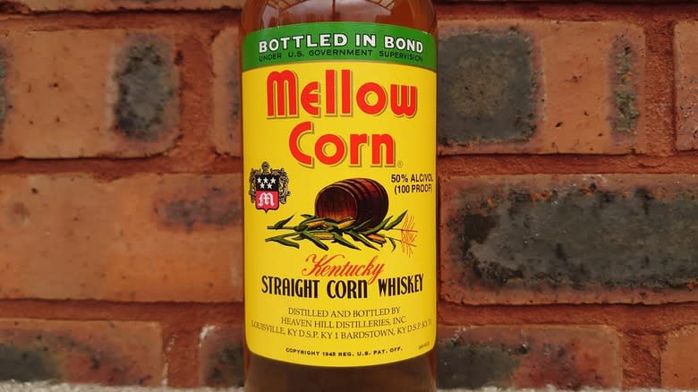 Mellow Corn label close up